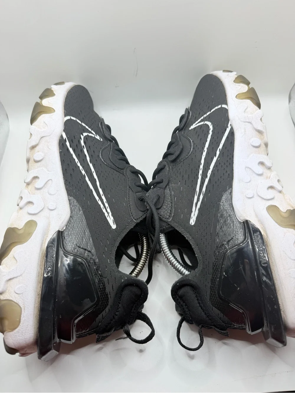 Nike Black and White Swoosh Athletic Sneakers